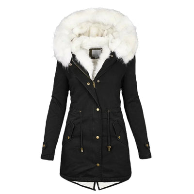 Ida® | Winterjas met kunstbont voering