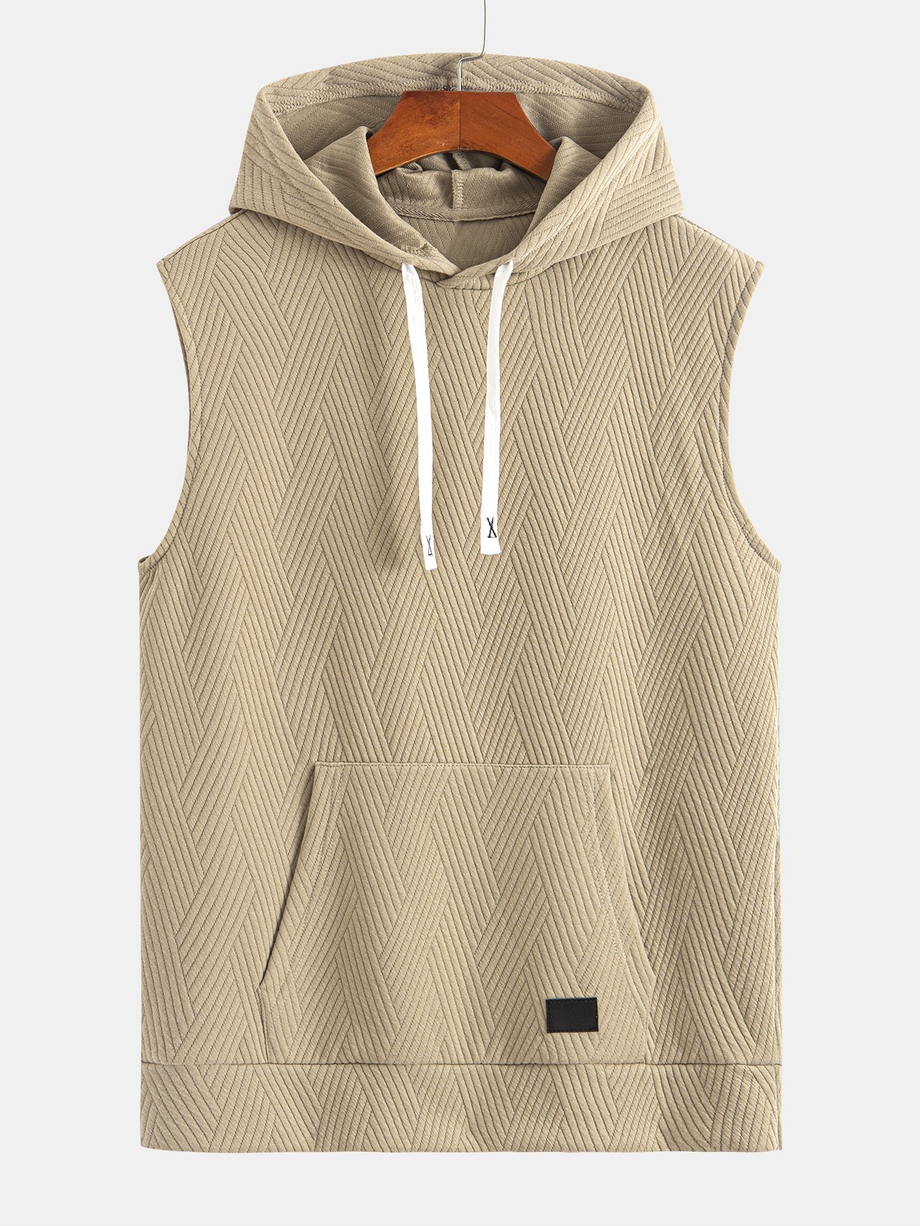 Mouwloze hoodie in gestreept jacquard <tc>T-Shirt</tc> &amp; Shorts