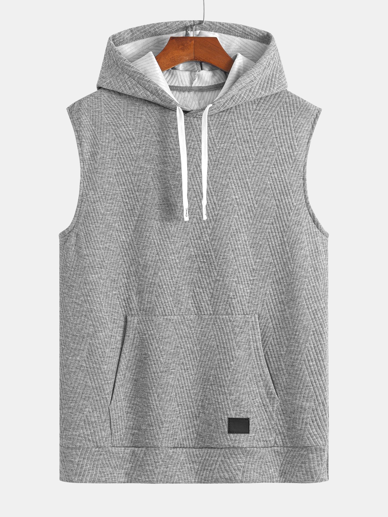 Mouwloze hoodie in gestreept jacquard <tc>T-Shirt</tc> &amp; Shorts