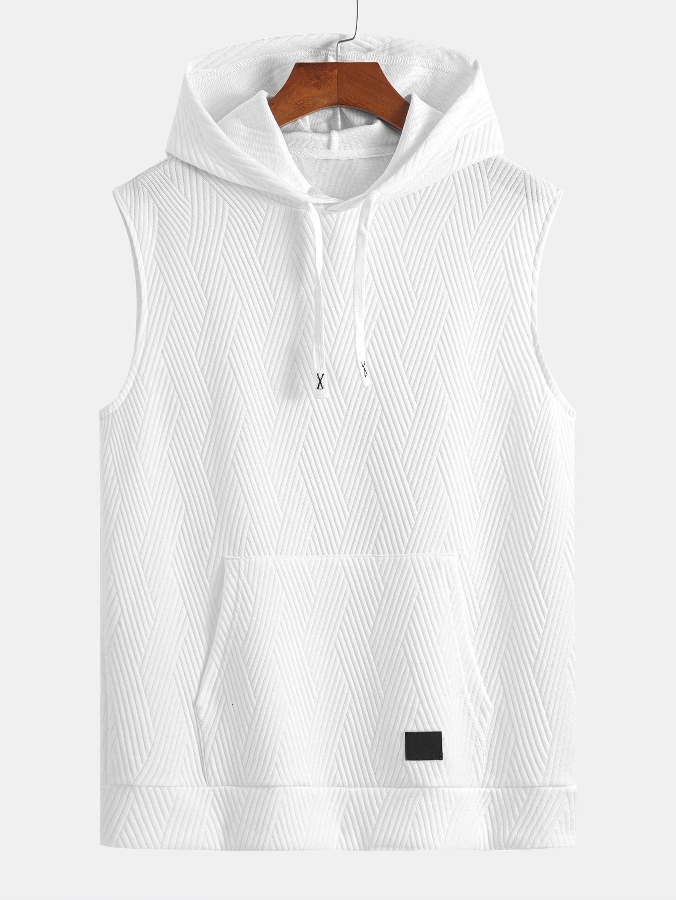 Mouwloze hoodie in gestreept jacquard <tc>T-Shirt</tc> &amp; Shorts
