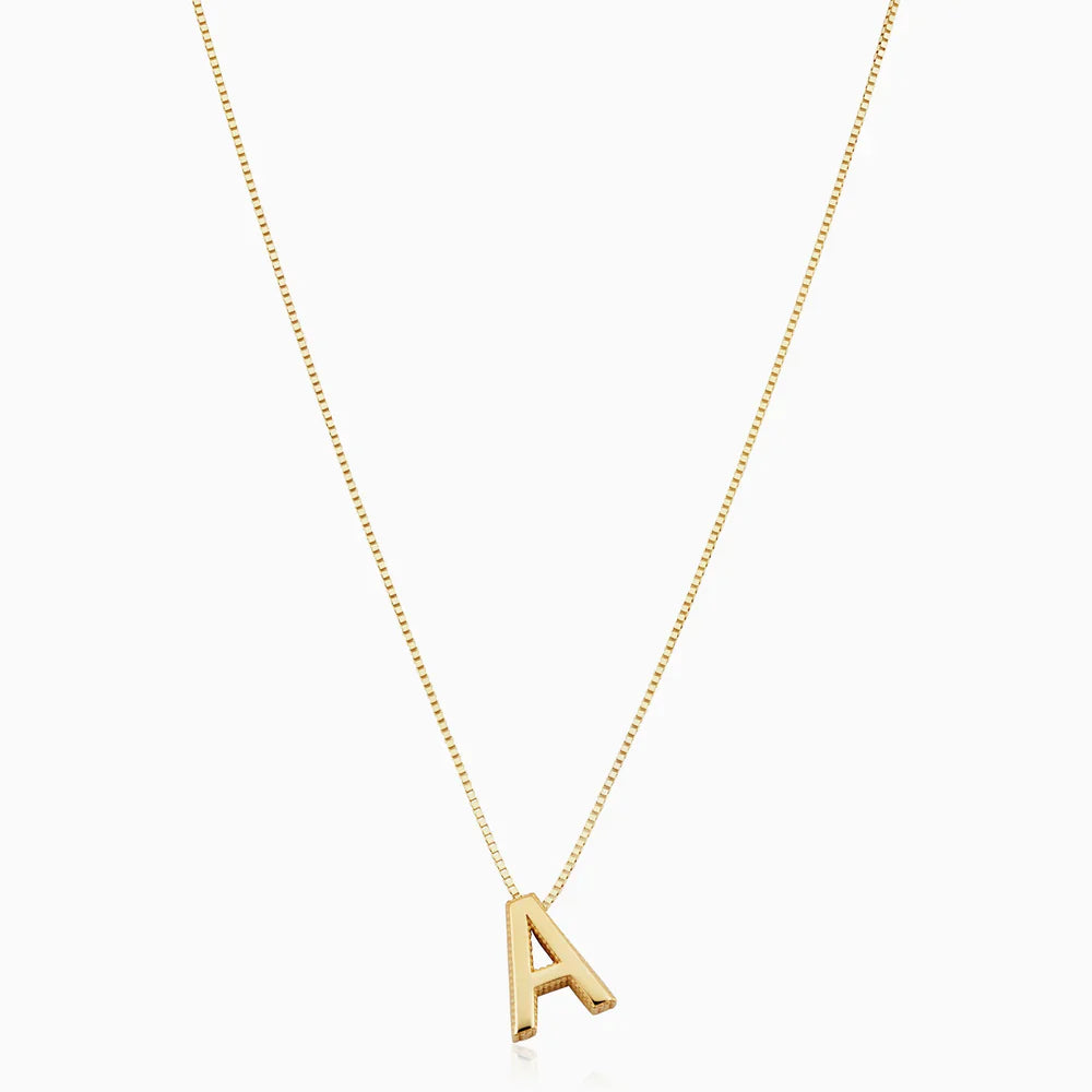 Mira® | Hanger met Initialen en de Tekst "Liefdesbrief" - Goud