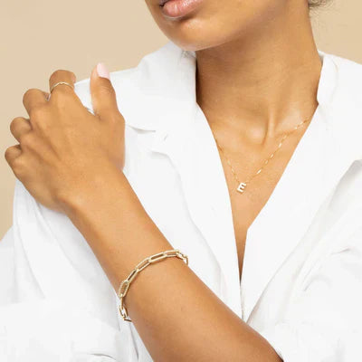 Marina® | Ketting met Initialen in de Vorm van een Liefdesbrief