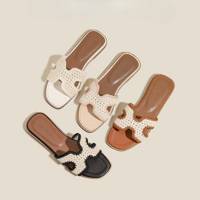Camille Raphia – Elegante Sandalen