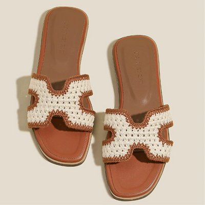 Camille Raphia – Elegante Sandalen