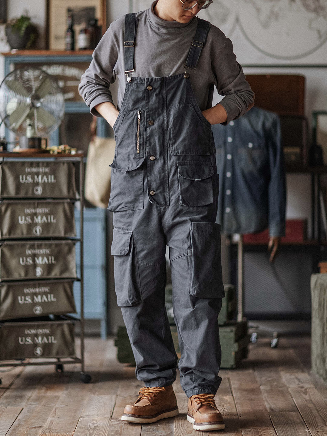 Émile™ | Robuuste donkerblauwe overall