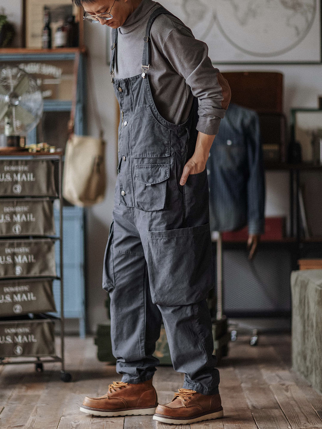 Émile™ | Robuuste donkerblauwe overall