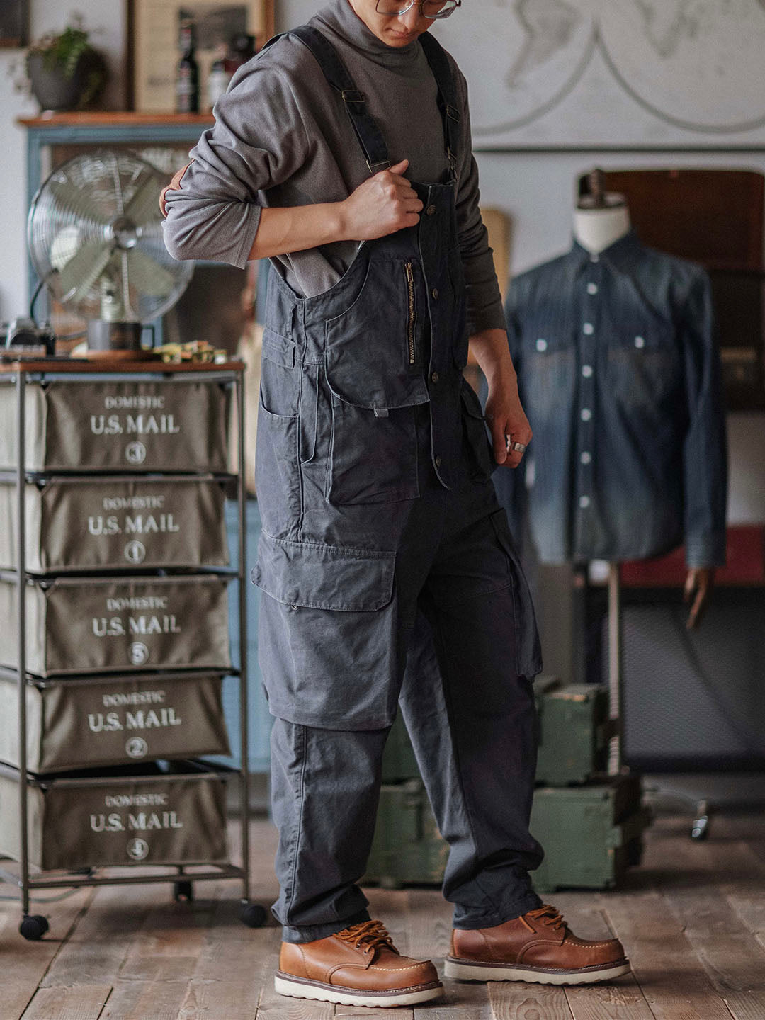 Émile™ | Robuuste donkerblauwe overall