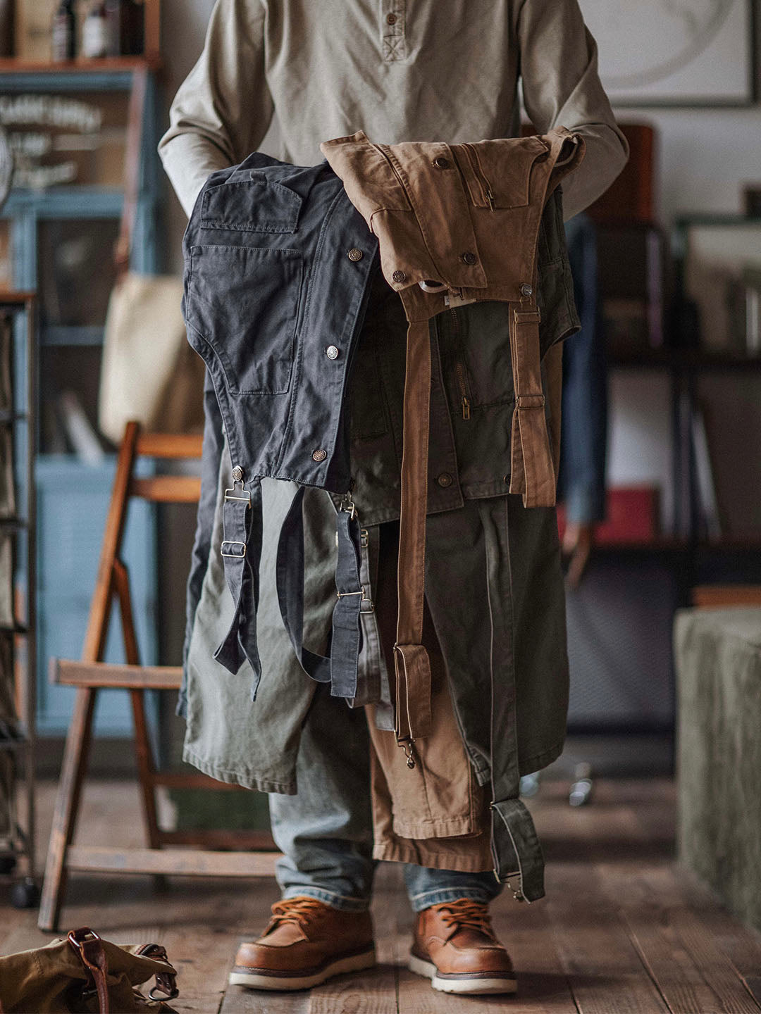 Émile™ | Robuuste donkerblauwe overall
