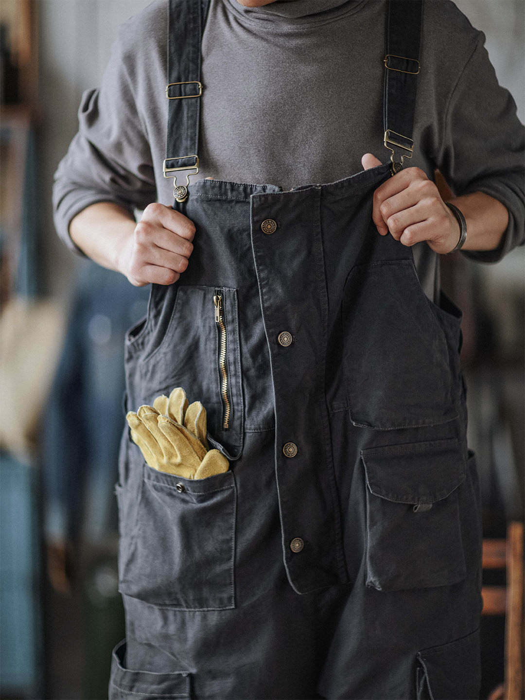Émile™ | Robuuste donkerblauwe overall