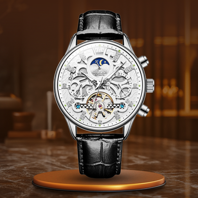 Philipp® | Automatische Mechanische Horloge met Leren Band