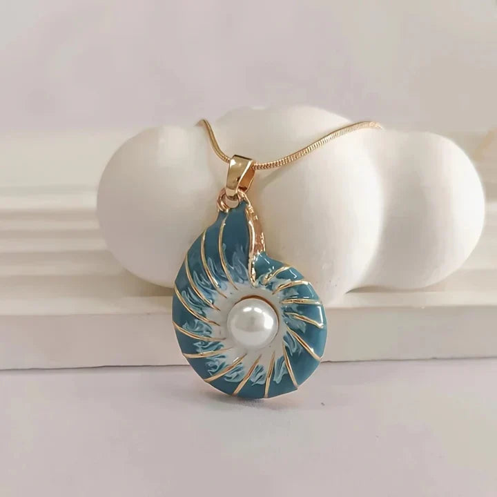 Maris® | en blauwe schelpenketting