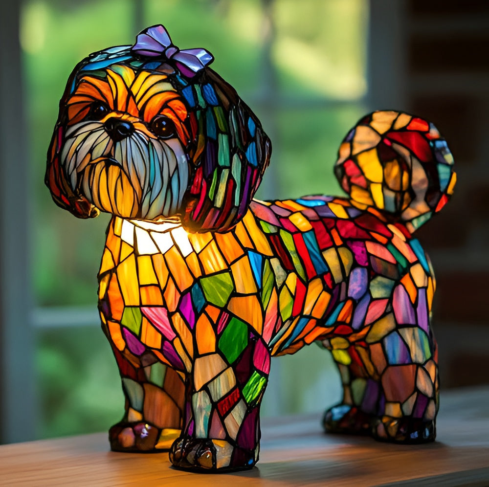 Ria® | Magische Lamp voor Honden van Kleurrijk Glas