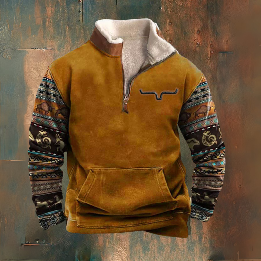 RODEO — Sweatshirt met halve rits voor de herfst-winter