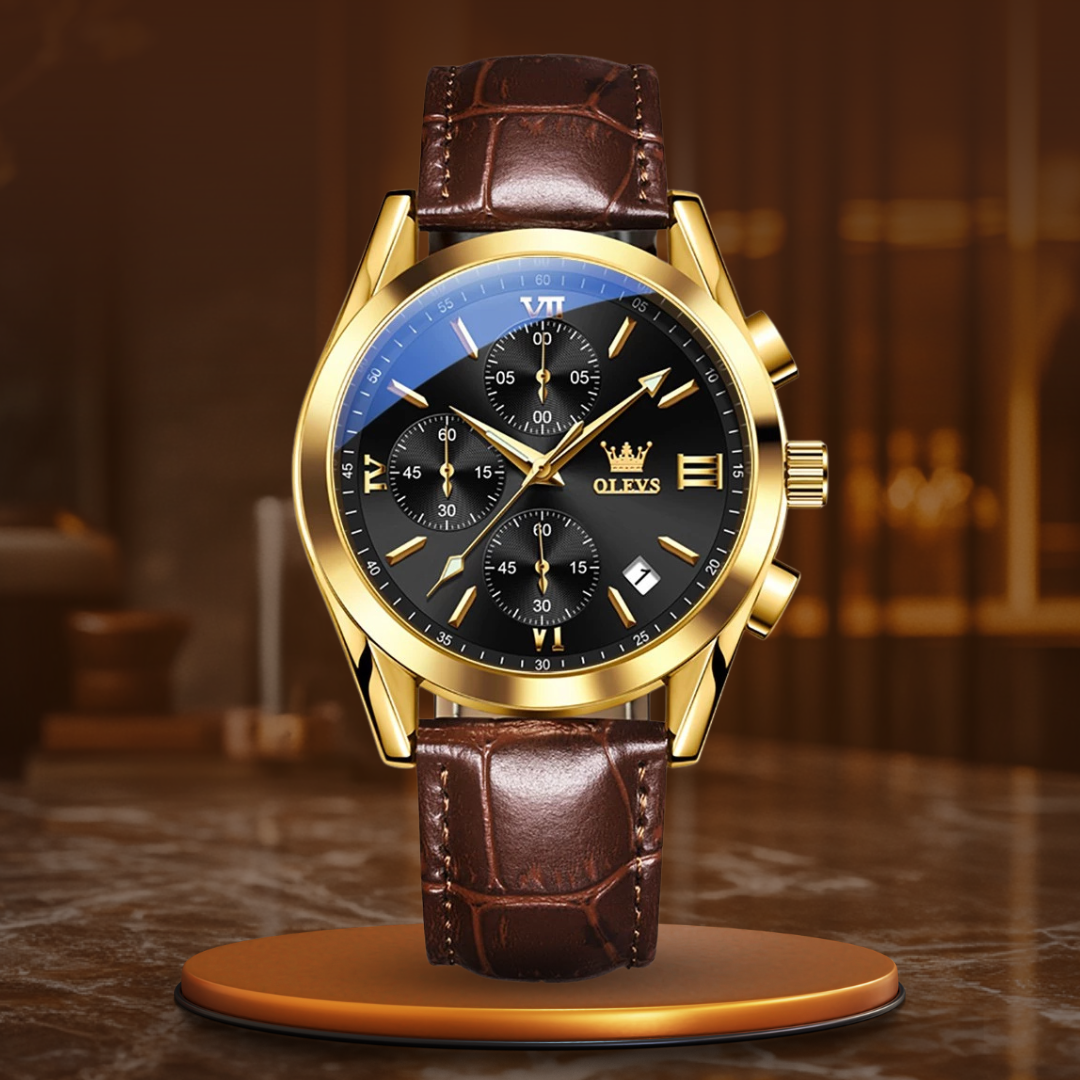 Gregor® | Luminous Quartz Chronograaf Horloge
