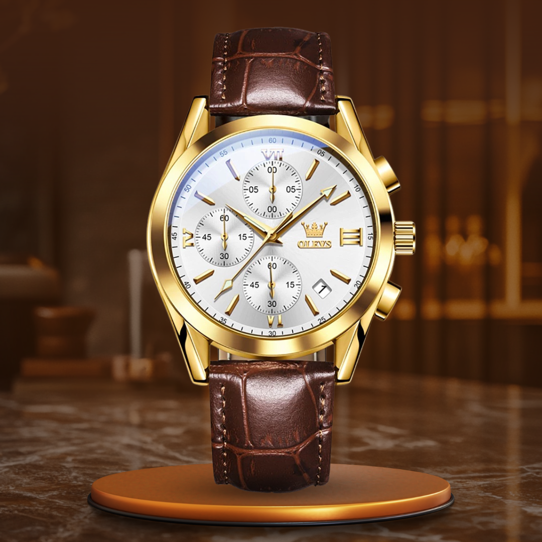 Gregor® | Luminous Quartz Chronograaf Horloge