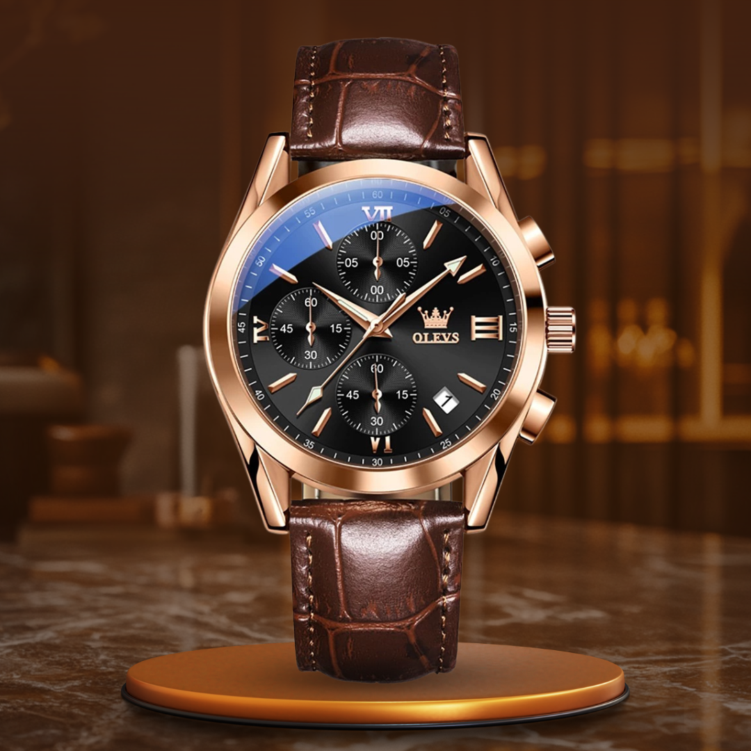Gregor® | Luminous Quartz Chronograaf Horloge