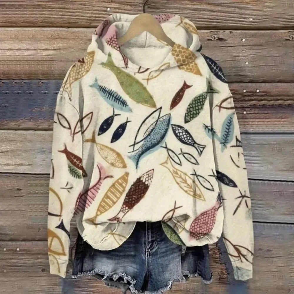 NERIA® | Sweatshirt met bloemenprint