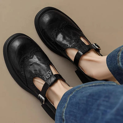 Louisa® | Vegan Leer Orthopedische Mary Jane Schoenen