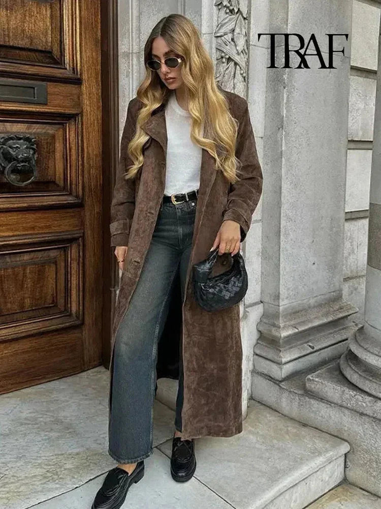 Johanne® | Trenchcoat van Suède