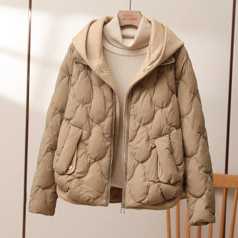 Elisabeth® | Stijlvolle jas met capuchon in twee delen.