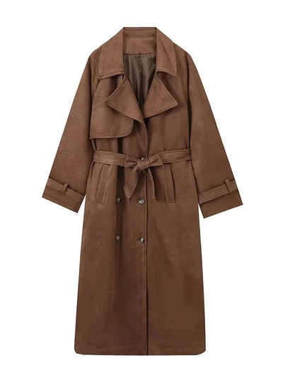 Johanne® | Trenchcoat van Suède