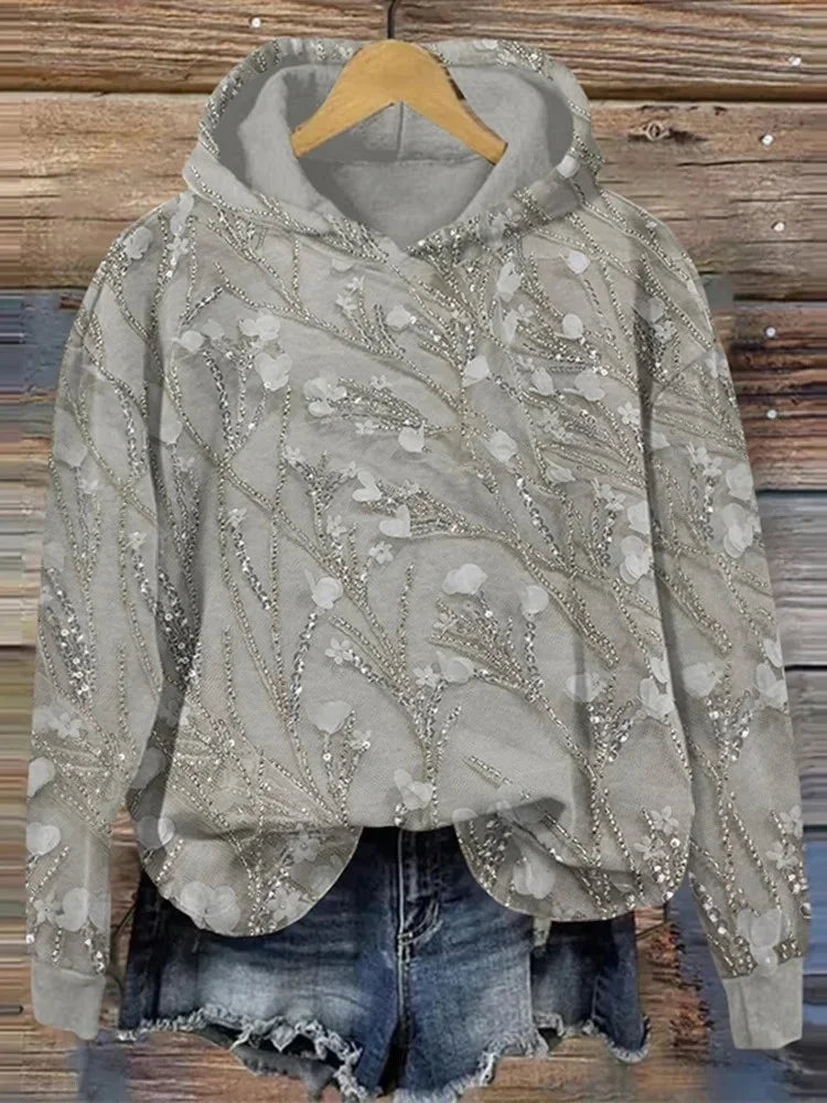DOREA® | Sweatshirt met bloemenprint