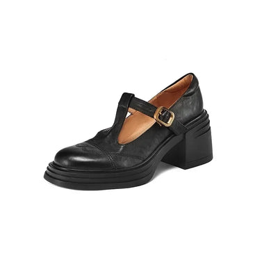 Greta® | Vegan Leren Orthopedische Mary Jane Schoenen