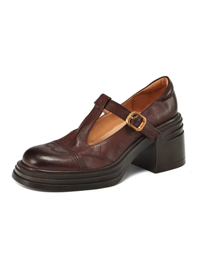 Greta® | Vegan Leren Orthopedische Mary Jane Schoenen