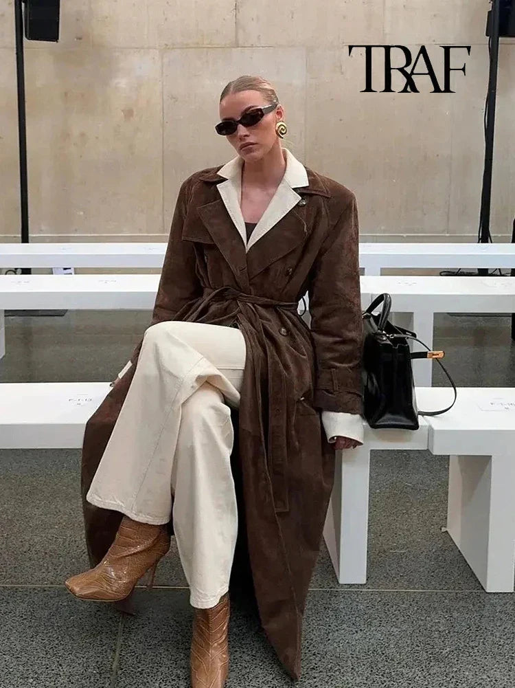 Johanne® | Trenchcoat van Suède