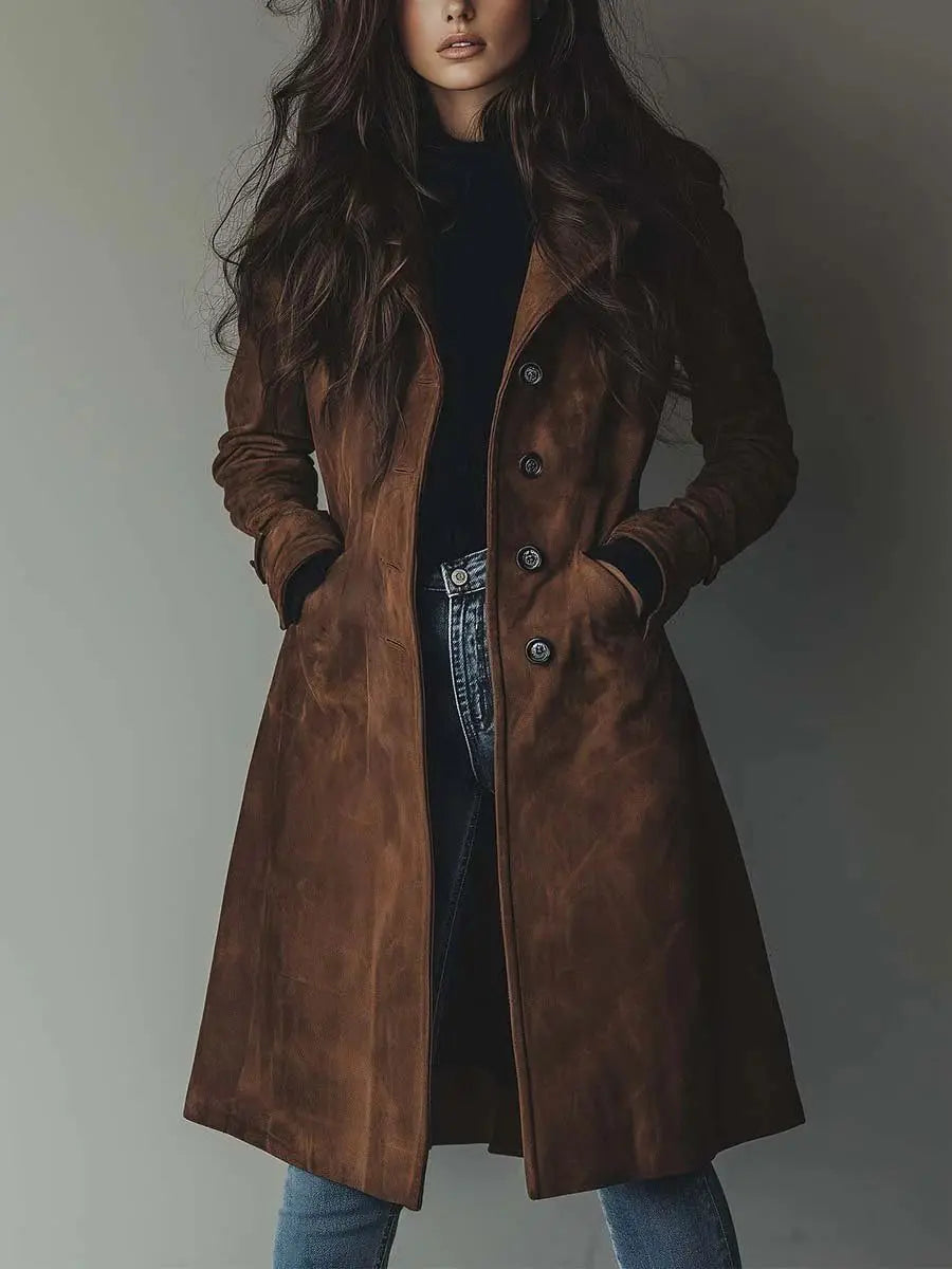 Kirsten® | Trenchcoat van Suède