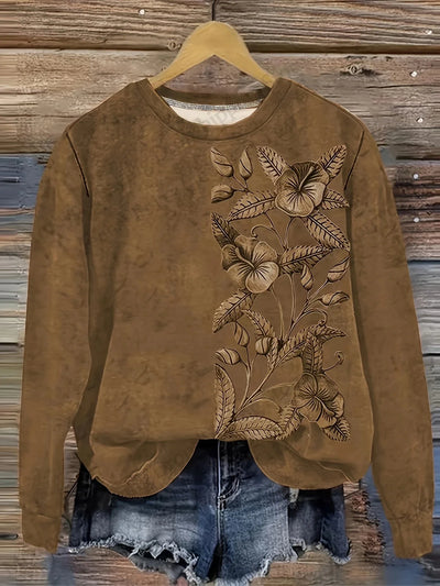 VELIA® | Sweatshirt met bloemendruk