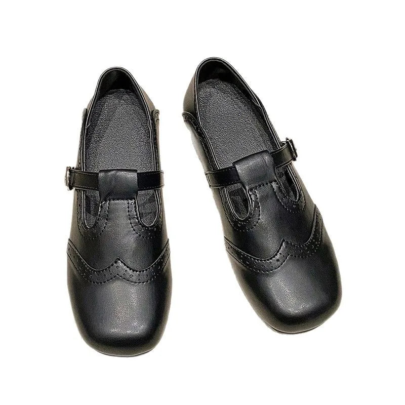 Emilia® | Vegan Leren Orthopedische Ballerina's