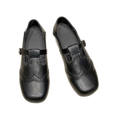 Emilia® | Vegan Leren Orthopedische Ballerina's