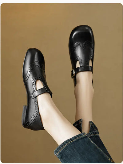 Anneliese® | Vegan Leren Orthopedische Slippers