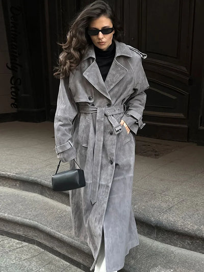 Lea® | Trenchcoat van Suède