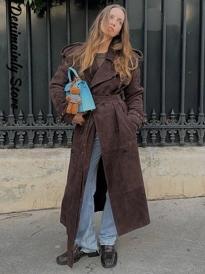 Lea® | Trenchcoat van Suède