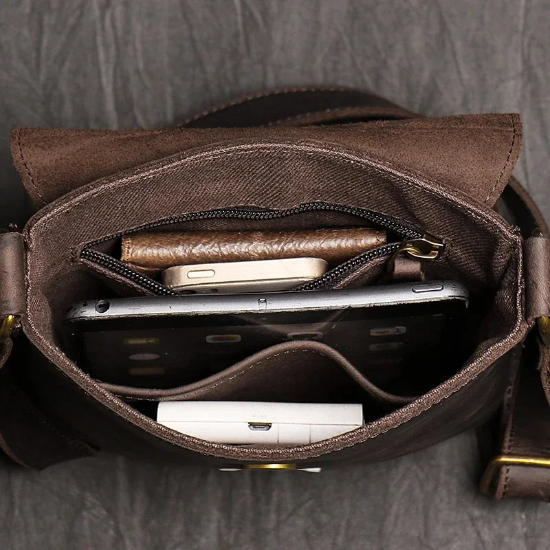 Michl® | LEDEREN SCHOUDBAG VOOR HEREN