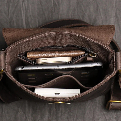 Michl® | LEDEREN SCHOUDBAG VOOR HEREN