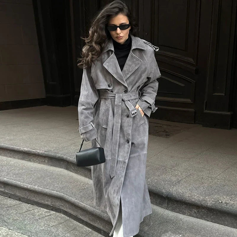 Lea® | Trenchcoat van Suède