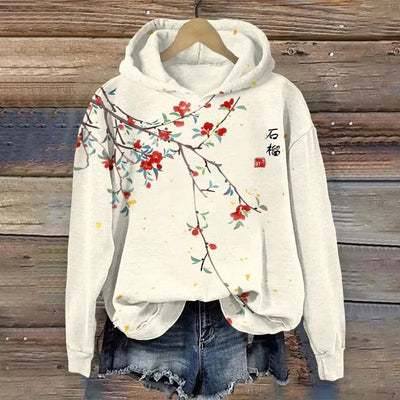 YLENA® | Sweatshirt met bloemenprint