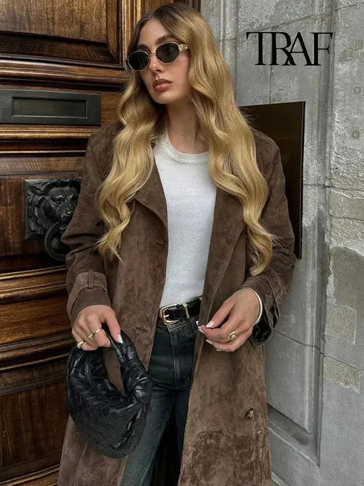 Johanne® | Trenchcoat van Suède