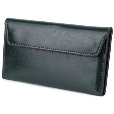 Charlotte - Handgemaakte Leren Tas Lange Dames