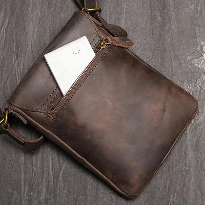 Michl® | LEDEREN SCHOUDBAG VOOR HEREN