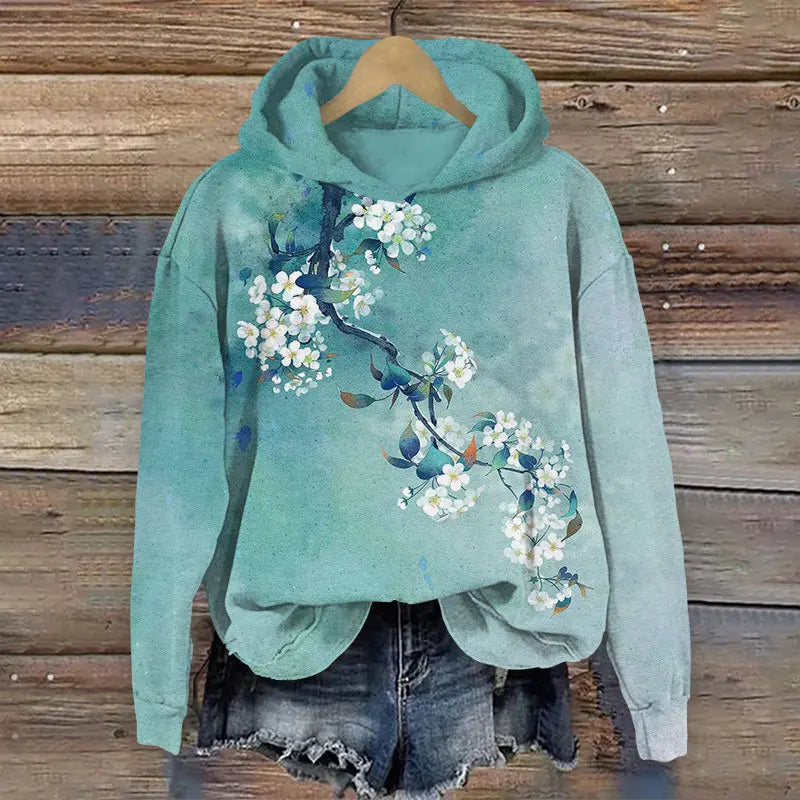 YLENA® | Sweatshirt met bloemenprint