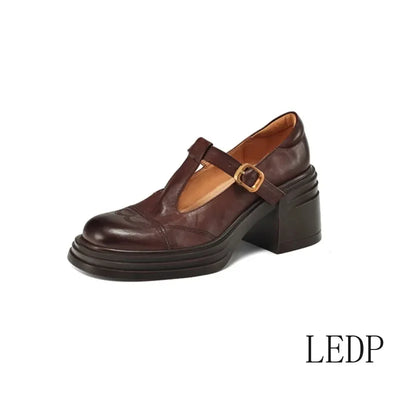 Greta® | Vegan Leren Orthopedische Mary Jane Schoenen