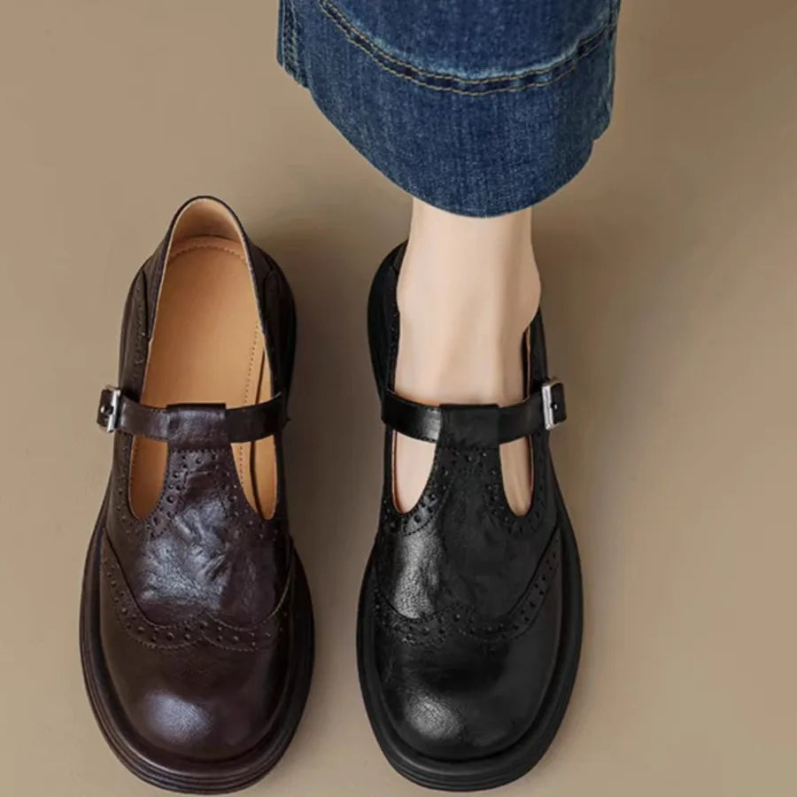 Louisa® | Vegan Leer Orthopedische Mary Jane Schoenen