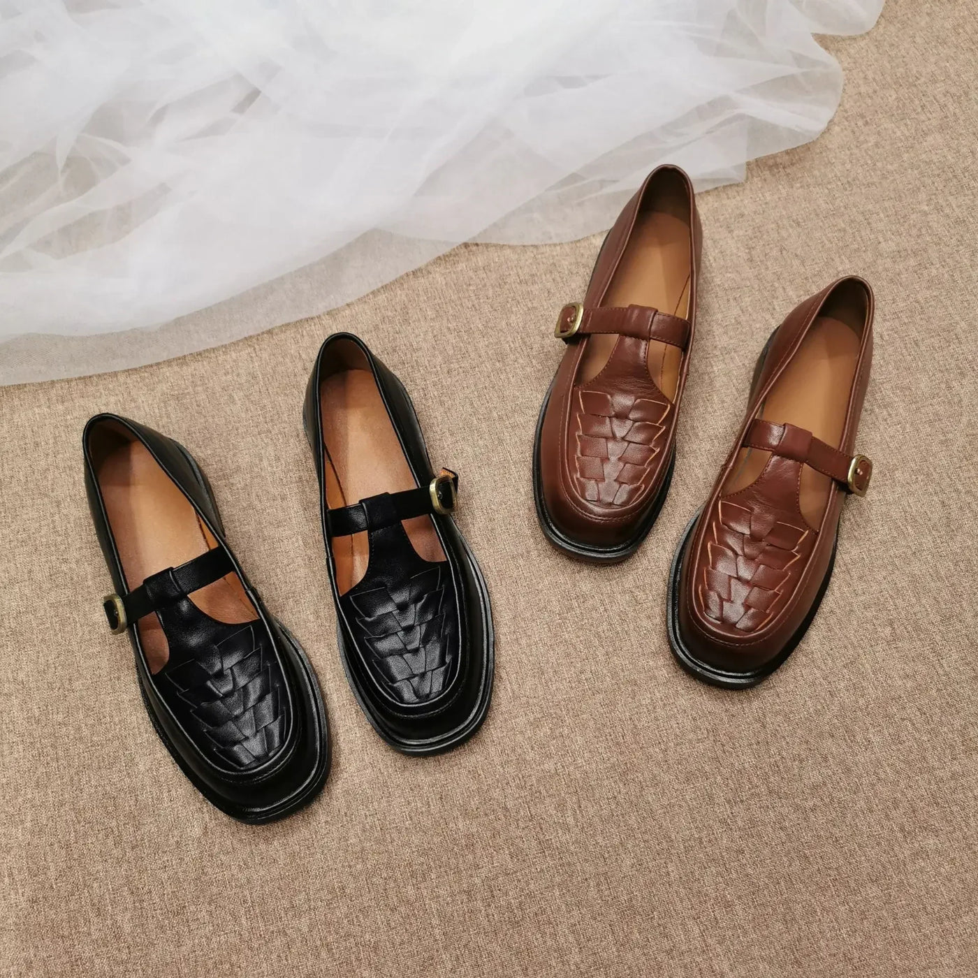 Elisabeth® | Vegan Leren Orthopedische Mary Jane Schoenen