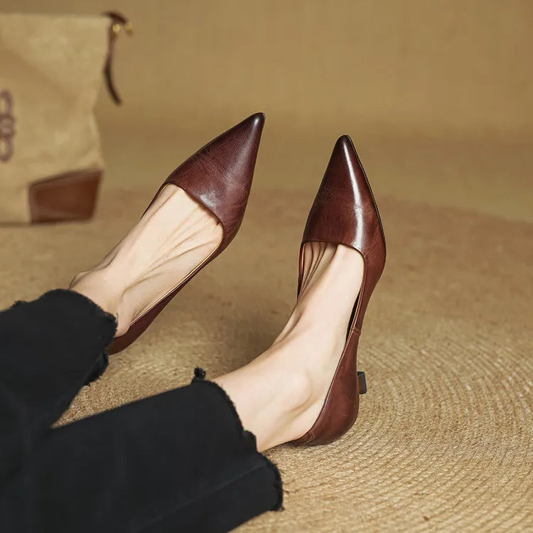 Isabella™ Pumps van echt leer