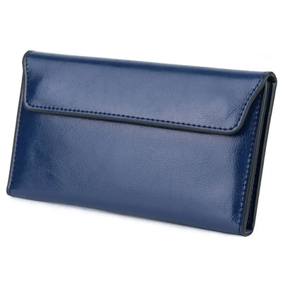Charlotte - Handgemaakte Leren Tas Lange Dames