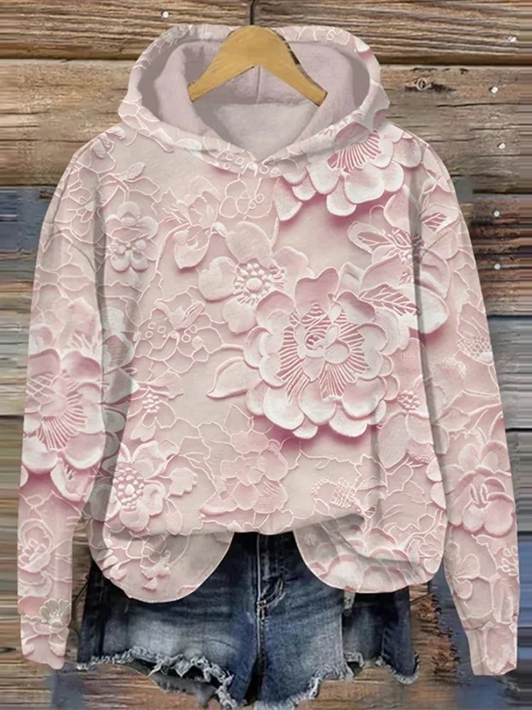 DOREA® | Sweatshirt met bloemenprint